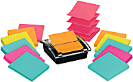 Post-it® Super Sticky Pop Up Notes with Black Dispenser, 3 in x 3 in, 12 Pads, 90 Sheets/Pad, 2x the Sticking Power, Back to School Supplies for Students, Sticky Notes for Textbooks, Notebooks, Walls and Vertical Surfaces, Assorted Colors 1 thumbnail image