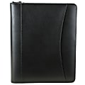 FranklinCovey® Sedona Leather Binder And Starter Pack Organizer, 8 1/2" x 11", Black (34688)
