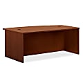 basyx by HON® BL Series Bow-Front Desk Shell, Medium Cherry