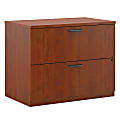 basyx by HON® BL 35-1/2"W Lateral 2-Drawer File Cabinet, Medium Cherry