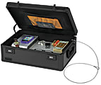 Vaultz® Locking Storage Chest, Medium Size, Black 1 thumbnail image