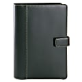 FranklinCovey® Simulated Leather Planner Cover And Starter Pack, 5 1/2" x 8 1/2", Black 1 thumbnail image