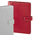 FranklinCovey® Simulated Leather Planner Cover And Starter Pack, 5 1/2" x 8 1/2", Red
