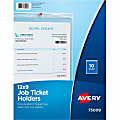 Avery® Vinyl Job Ticket Holder, 9" x 12", Pack Of 10 1 thumbnail image