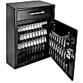 Mail Boss Key Boss High-Security Locking Key Cabinet/Drop Box, 16-1/4"H x 11-1/4"W x 4-3/4"D, Black 1 thumbnail image