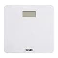 Taylor Precision Products Digital Plastic Bath Scale, 330 Lb Capacity, White