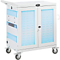 Tripp Lite Safe-IT UV Sanitizing Charging Cart 32-Port USB Antimicrobial for iPad and Android Tablet White - Cart (sync, charge and UV clean) - for 32 tablets - lockable - medical - steel - white