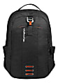 Volkano Latitude Backpack With 15.6" Laptop Compartment, Black/Orange