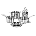 Cuisinart™ Smartnest 11-Piece Stainless Steel Cookware Set, Silver