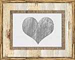 PTM Images Photo Frame, Heart Burlap, 15"H x 3/4"W x 12"D, Sand 1 thumbnail image