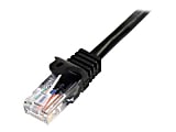 StarTech.com Cat5e Snagless UTP Patch Cable, 3', Black 1 thumbnail image