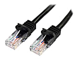 StarTech.com Cat5e Snagless UTP Patch Cable, 3', Black 1 thumbnail image