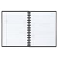 TOPS® Royale Wirebound Notebook, 8" x 10 1/2", Legal Ruled, 96 Sheets, Gray/Black