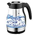 Brentwood 1.7 Liter Glass Electric Kettle With Tea Infuser, 8-1/2”H x 6”W x 6”D, Black 1 thumbnail image