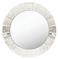 PTM Images Framed Mirror, Round, 28"H x 28"W, Antique White 1 thumbnail image