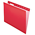Pendaflex® Premium Reinforced Color Hanging File Folders, Letter Size, Red, Pack Of 25 Folders
