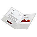 Office Depot® Brand Laminated Paper 2-Pocket Folders, White, Pack Of 10