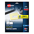 Avery® Easy Peel® Address Labels With Border, 1" x 2 5/8", White/Silver, Pack Of 300 Labels