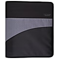 Five Star® Zipper 3-Ring Binder, 1 1/2" Round Rings, Black/Gray 1 thumbnail image