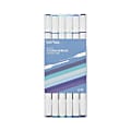 Brea Reese Dual-Tip Alcohol Markers, Blues, Pack Of 6 Markers