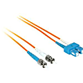C2G-8m SC-ST 50/125 OM2 Duplex Multimode Fiber Optic Cable (Plenum-Rated) - Orange - Fiber Optic for Network Device - SC Male - ST Male - 50/125 - Duplex Multimode - OM2 - Plenum-Rated - 8m - Orange