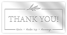 Custom Blind-Embossed Labels And Stickers, Foil Stock, 1" x 2" Rectangle, Box Of 500 Labels 1 thumbnail image