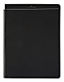 Office Depot® Brand Professional Legal Pad With Privacy Cover, 8-1/2" x 11", Narrow Ruled, White, 100 Pages (50 Sheets), Black
