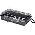 Pelican Micro Case 1060 with Clear Lid and Carabineer - 5.56" x 2.62" x 9.37" - Steel - Black 1 thumbnail image