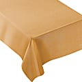 Amscan Metallic Fabric Table Cover, 60" x 84", Gold