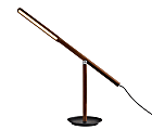 Adesso® ADS360 Gravity LED Desk Lamp, 26-1/2"H, Walnut Ash