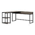 South Shore Evane 64-1/4”W L-Shaped Computer Desk, Ash Oak 1 thumbnail image