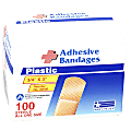 PhysiciansCare First Aid Plastic Bandages, 1" x 3", Box Of 50