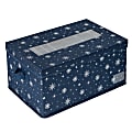 Honey Can Do Deluxe 72-Piece Ornament Cube, 12”H x 16”W x 24”D, Navy Blue 1 thumbnail image