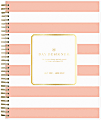 Blue Sky™ Day Designer Daily/Monthly Planner, 8" x 10", Rugby Stripe Apricot, July 2021 To June 2022, 127381