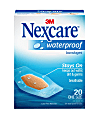 3M™ Nexcare™ Waterproof Bandages, 1 1/4" x 2 1/2", Pack Of 20