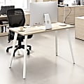 Bush Business Furniture Vista 48"W Computer Desk with Splayed Metal Legs, Natural Elm, Standard Delivery 1 thumbnail image
