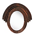 PTM Images Framed Mirror, Western, 22 3/4"H x 21 1/2"W, Natural Wood