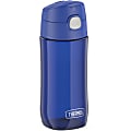Thermos Kids Plastic Water Bottle with Spout Lid 16Oz - 16 fl oz - Blueberry, Blue - Tritan, Stainless Steel