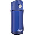 Thermos Kids Plastic Water Bottle with Spout Lid 16Oz - 16 fl oz - Blueberry, Blue - Tritan, Stainless Steel 1 thumbnail image