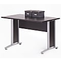 Tvilum-Scanbirk Prima 5-Foot Desk With Metal Legs, Coffee 1 thumbnail image
