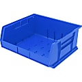 Akro-Mils AkroBin Storage Bin, Medium Size, 7" x 16 1/2" x 14 3/4", Blue