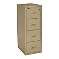 FireKing® Turtle 22-1/8"D Vertical 4-Drawer Insulated Fireproof File Cabinet, Metal, Parchment, White Glove Delivery 1 thumbnail image