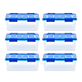 Iris Ultimate Weathertight Storage Boxes, 17-7/16”L x 16-3/16”W x 10-1/4”H, 16 Qt, Clear, Set Of 6 Boxes