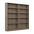 Bush® Furniture Universal 72"H 5-Shelf Bookcases, Ash Gray, Set Of 2 Bookcases, Standard Delivery 1 thumbnail image