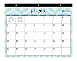 Blue Sky® Monthly Tablet Calendar, 11" x 8 3/4", Boca, July 2016 to June 2017