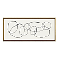 Uniek Kate And Laurel Sylvie Framed Canvas Wall Art, 18" x 40”, Dancing Circles 1 thumbnail image