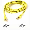 Belkin - Patch cable - RJ-45 (M) to RJ-45 (M) - 1 ft - UTP - CAT 5e - molded - yellow - for Omniview SMB 1x16, SMB 1x8; OmniView IP 5000HQ; OmniView SMB CAT5 KVM Switch