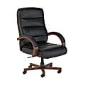 Bush Business Furniture Soft Sense Bonded Leather High-Back Office Chair, Black, Standard Delivery 1 thumbnail image