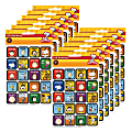 Eureka Theme Stickers, Peanuts Motivational, 120 Stickers Per Pack, Set Of 12 Packs