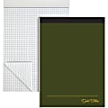 Ampad Gold Fibre Premium Pad, Letter Size, Quad Ruled , 80 Sheets, Classic Green